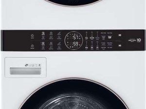 LG WKG101HWA 27" Laundry WashTower with 4.5 cu. ft. Washer and 7.4 cu. ft. Gas Dryer - White