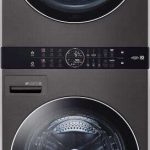 LG WKGX201HBA 27" Laundry WashTower with 4.5 cu. ft. Washer and 7.4 cu. ft. Gas Dryer - Black Steel