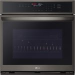 LG WSEP4723D 30" Smart Single Wall Oven with Air Fry - PrintProof Black Stainless Steel