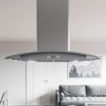 Zephyr ZMLE42CS 42" Milano Island Hood with Zephyr Connect Technology - 700 CFM - Stainless Steel