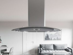 Zephyr ZMLE42CS 42" Milano Island Hood with Zephyr Connect Technology - 700 CFM - Stainless Steel