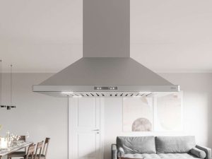 Zephyr ZNAM90DS 36" Napoli Island Hood with Zephyr Connect Technology - 700 CFM - Stainless Steel