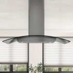 Zephyr ZREE42BBSGG 42" Ravenna Island Hood - 600 CFM - Black Stainless Steel