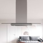 Zephyr ZVNM90BG 36" Verona Island Hood - 600 CFM - Stainless Steel with Glass
